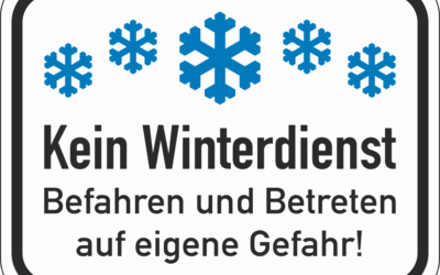 Kein Winterdienst = Keine Haftung | Worauf Sie achten sollten.